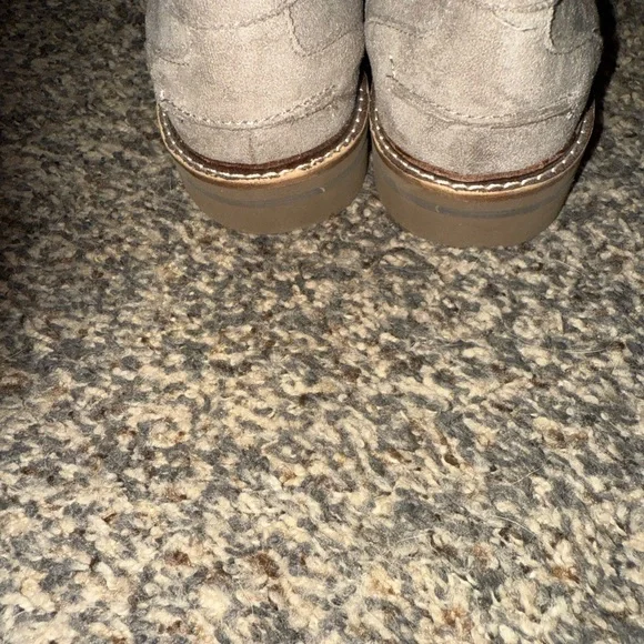 Anne Klein Women’s Taupe Suede Slip-On Loafers - Picture 5 of 6